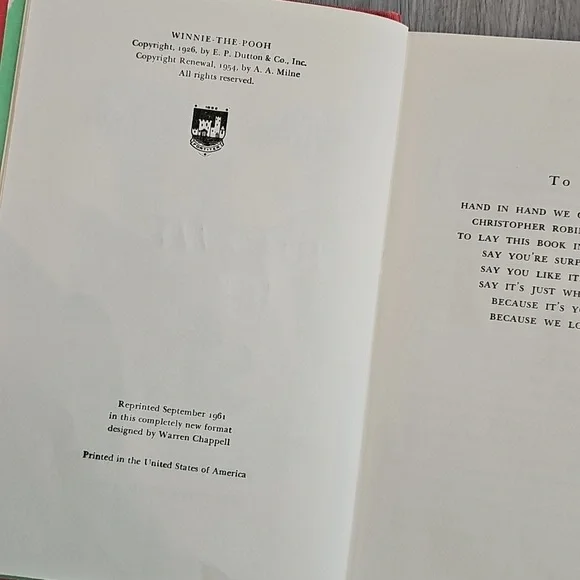 Vintage 60s Winnie The Pooh & The House At Pooh‎ Corner Hardcover Books - Picture 15 of 16